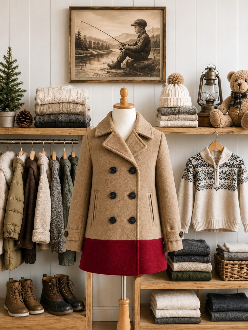 Zara Tan Wool Pea Coat | Size 8| EUC